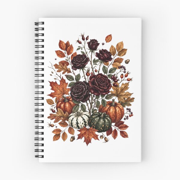 Item preview, Dark roses and pumpkins - Gothic Autumn Pumpkin Floral Bouquet designed and sold by Steele-Art.