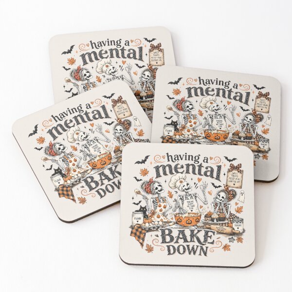 Item preview, Having a Mental Bake Down, Funny Halloween Skeleton Baker, Baking Humor Quote, Spooky Baker Gift for Bakers and Moms designed and sold by Quiajia.