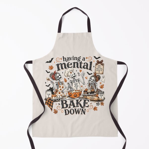 Item preview, Having a Mental Bake Down, Funny Halloween Skeleton Baker, Baking Humor Quote, Spooky Baker Gift for Bakers and Moms designed and sold by Quiajia.