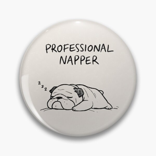 Item preview, Professional Napper Cute Bulldog Sleeping Dog designed and sold by lautir.