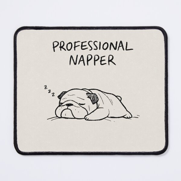 Item preview, Professional Napper Cute Bulldog Sleeping Dog designed and sold by lautir.