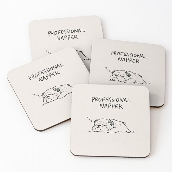 Item preview, Professional Napper Cute Bulldog Sleeping Dog designed and sold by lautir.
