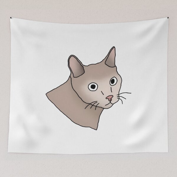 Item preview, Curious Cat Portrait Illustration designed and sold by SoyLamderma.