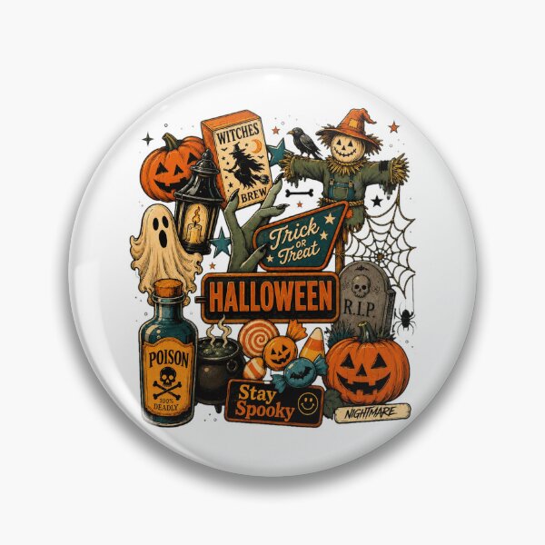 Item preview, Spooky Halloween Collage Art Print designed and sold by JosephPie12689.