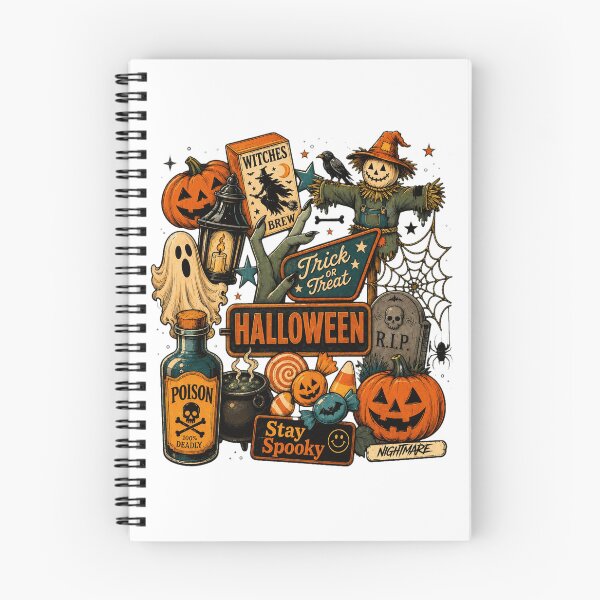 Item preview, Spooky Halloween Collage Art Print designed and sold by JosephPie12689.