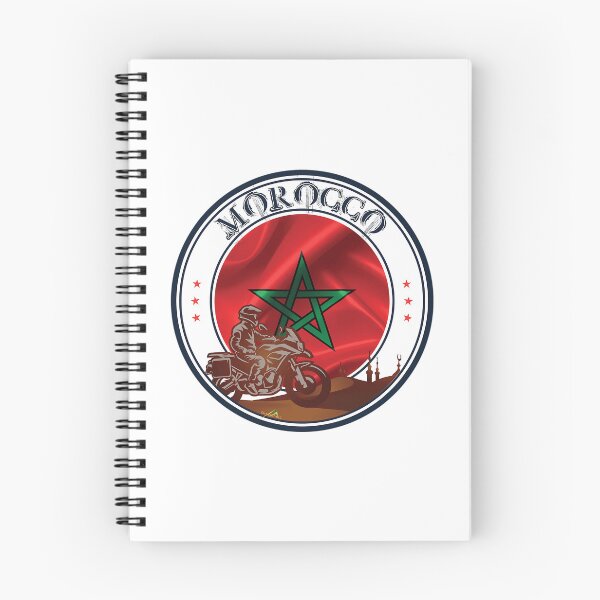 Item preview, Morocco Maroc Maroccan Flag Motorcycle designed and sold by OfficialPNGs.