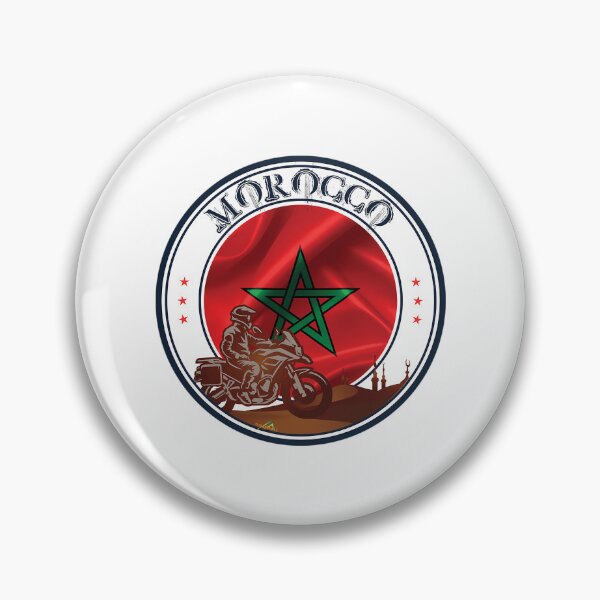 Artikelvorschau, Marokko Maroc Marokkanische Flagge Motorrad entworfen und verkauft von OfficialPNGs.