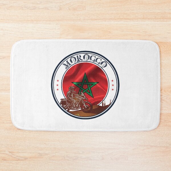 Item preview, Morocco Maroc Maroccan Flag Motorcycle designed and sold by OfficialPNGs.