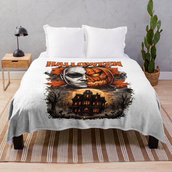 Item preview, Spooky Halloween Mask Pumpkin Haunted House designed and sold by JosephPie12689.