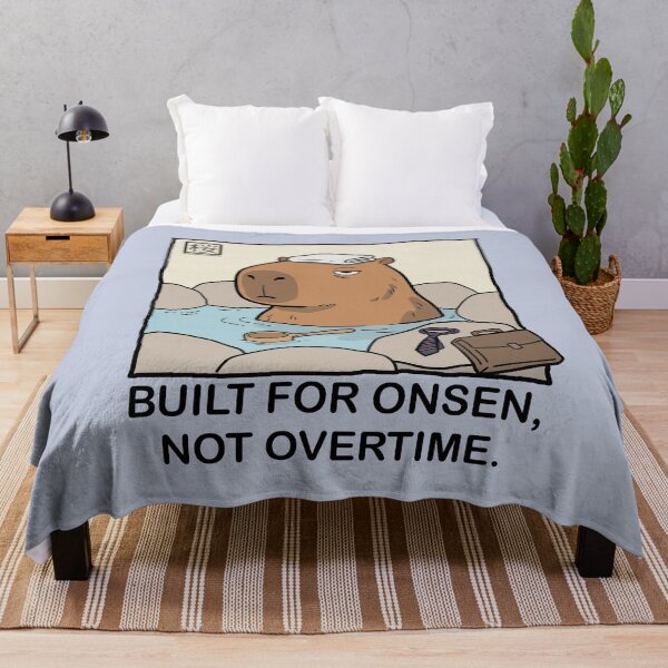 Item preview, Capybara Relaxing in Japanese Onsen designed and sold by SakuraHaven.