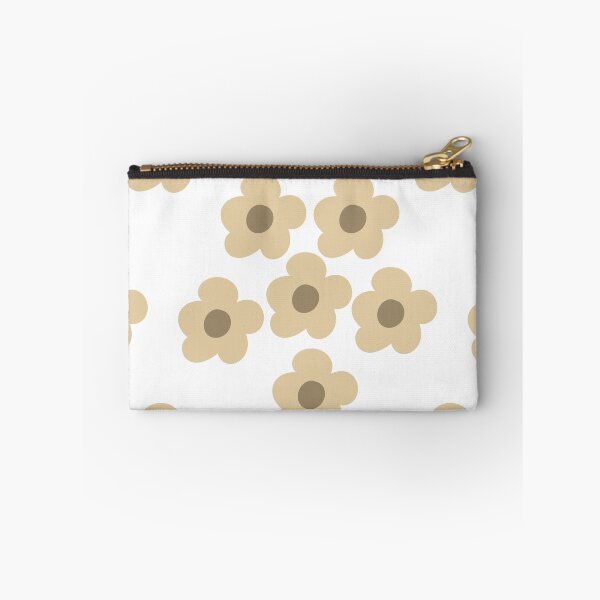 Item preview, Retro Beige Daisy Floral pattern designed and sold by CaramelCo.