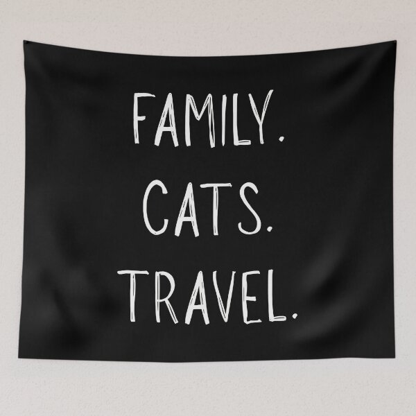 Item preview, Family Cats Travel Text Design designed and sold by SoyLamderma.