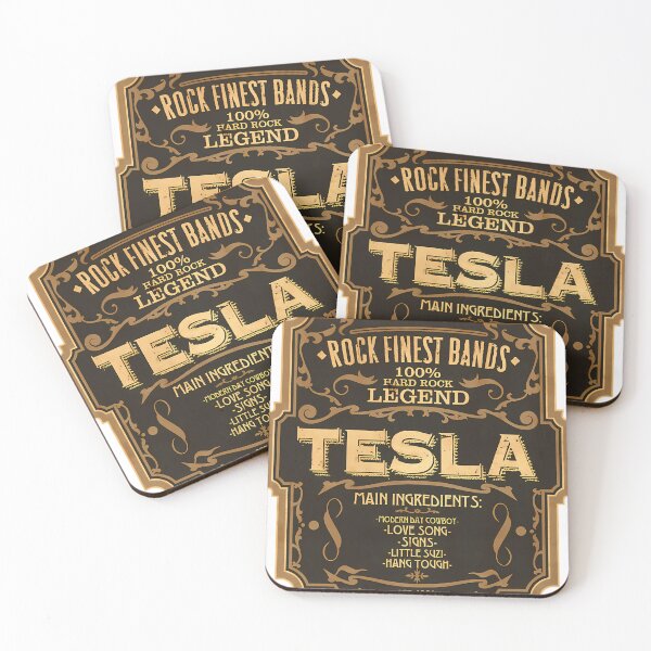 Item preview, Tesla (Rock Finest Bands) designed and sold by ArtVibeArty.