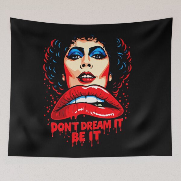 Item preview, Don't Dream It, Be It, tim curry vintage, Retro Rocky Horror Picture Show designed and sold by ErvinWeeks.