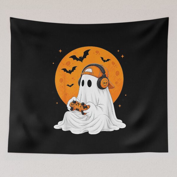 Item preview, Gamer Ghost Halloween Shirt designed and sold by Minranshop.