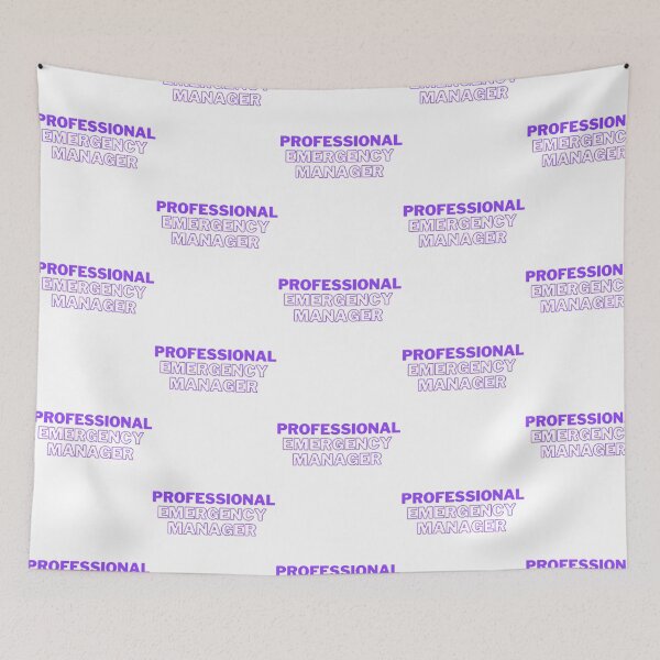 Item preview, Professional Emergency Manager - In Purple designed and sold by FitCustom.