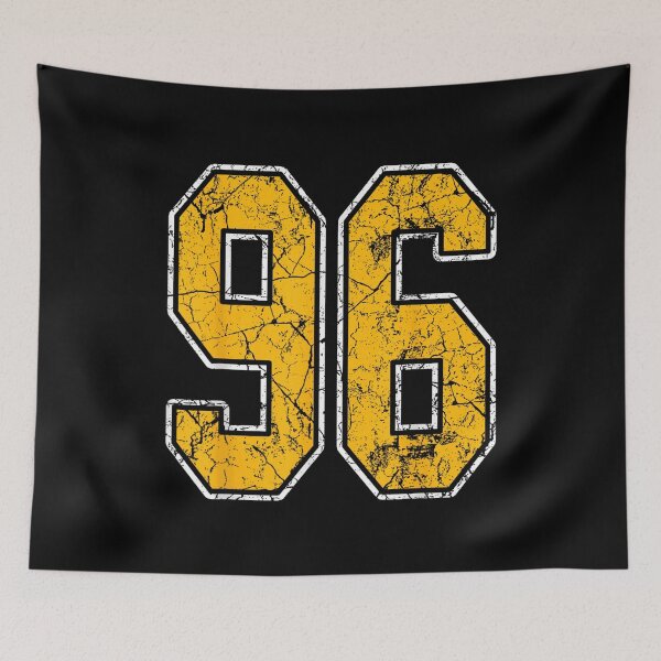 Item preview, Gold And White Number 96 Jersey Team Sports Game Fan designed and sold by ZephyrCove.