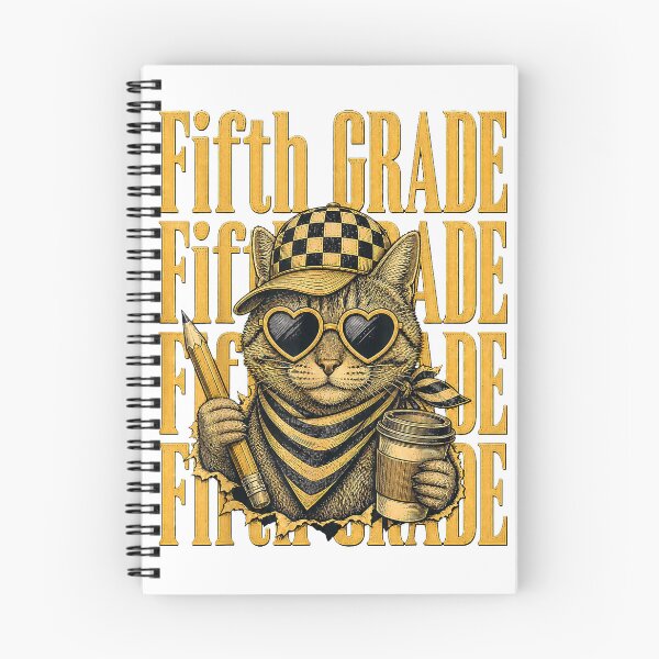 Item preview, Fifth Grade Teacher Student Cat Back to School T-Shirt designed and sold by Magoya Store ⭐⭐⭐⭐⭐.