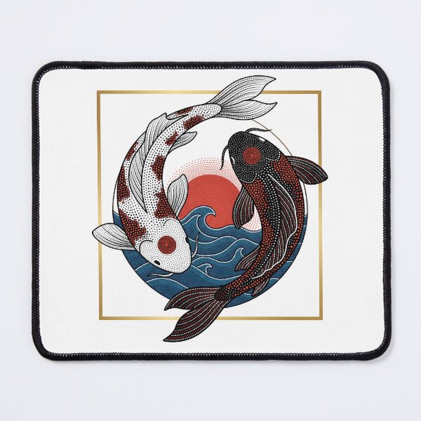 Item preview, Ying and Yang Koi Fish Illustration designed and sold by Museum Of Non-Existing Art.