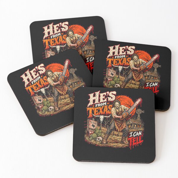 Item preview, Hes from Texas I Can Tell Chainsaw Horror Halloween designed and sold by Juansustait.