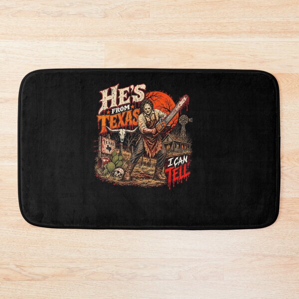 Item preview, Hes from Texas I Can Tell Chainsaw Horror Halloween designed and sold by Juansustait.