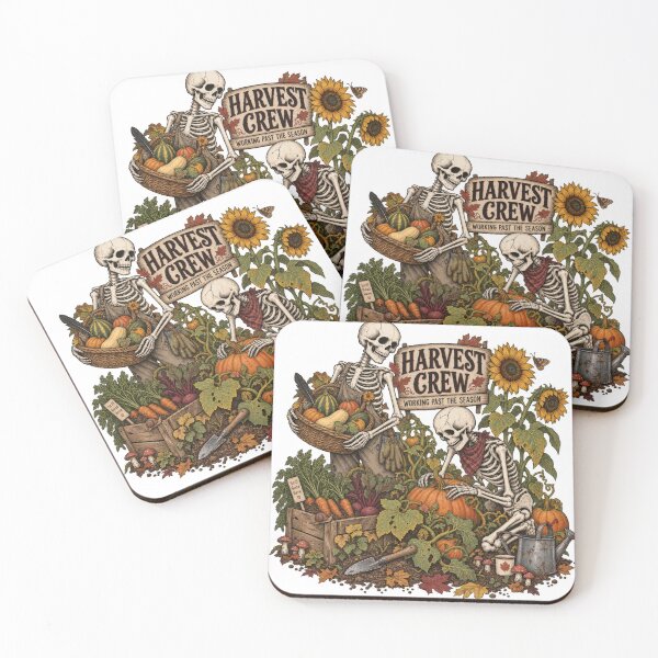 Item preview, Harvest Crew Working Past the Season Skeletons designed and sold by Trendy-Artistry.