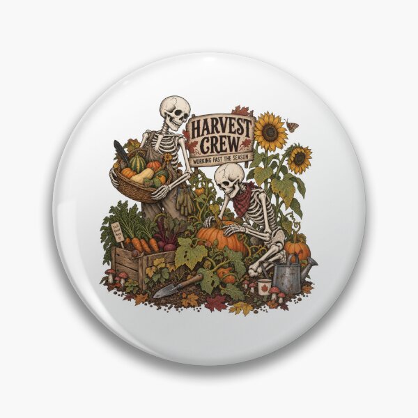 Item preview, Harvest Crew Working Past the Season Skeletons designed and sold by Trendy-Artistry.