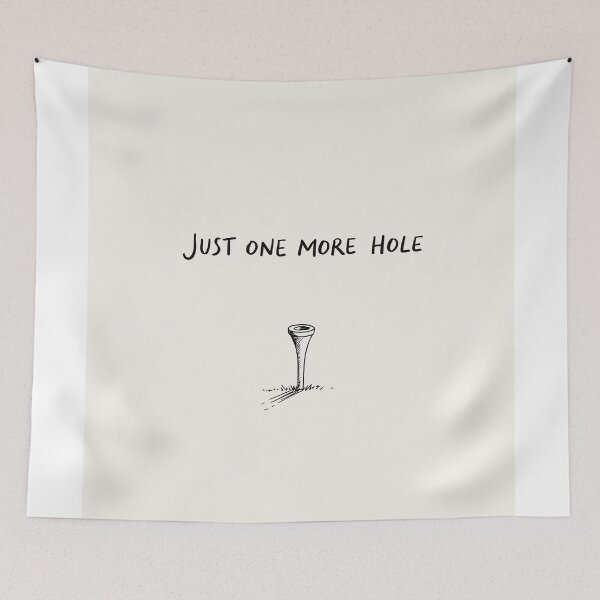 Item preview, Just One More Hole Funny Golf Tee Addict Quote designed and sold by lautir.