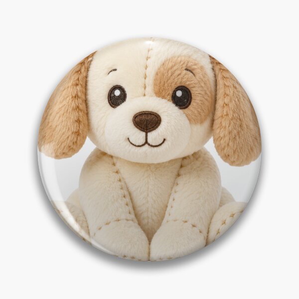 Item preview, Cute Beige Puppy with Heart and Star | Kawaii Plush Sticker Design designed and sold by LazyDog7.
