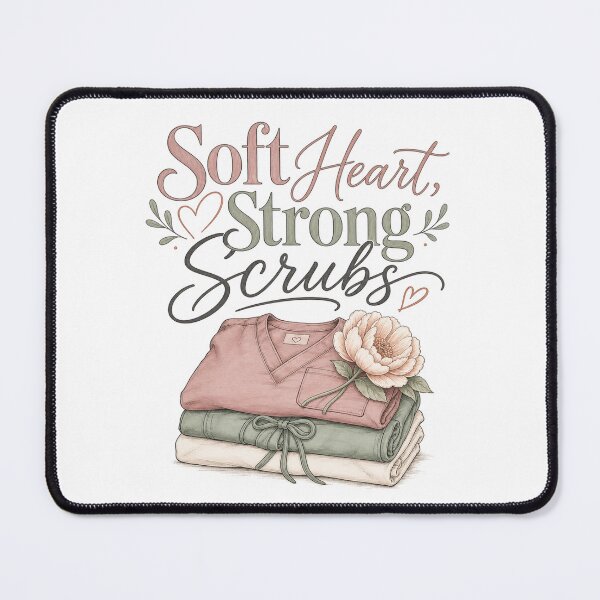 Item preview, Soft Heart Strong Scrubs – A Care Affirmation designed and sold by BoosterShop.