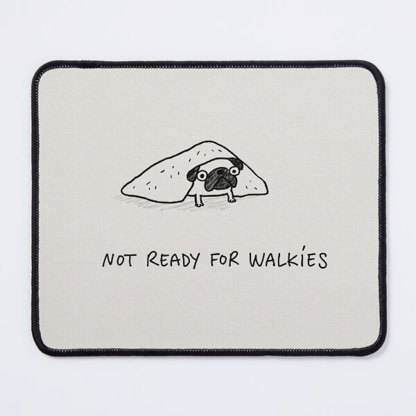 Item preview, Not Ready For Walkies Funny Sleeping Pug Blanket designed and sold by lautir.