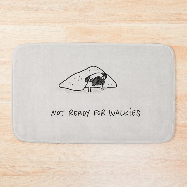 Item preview, Not Ready For Walkies Funny Sleeping Pug Blanket designed and sold by lautir.