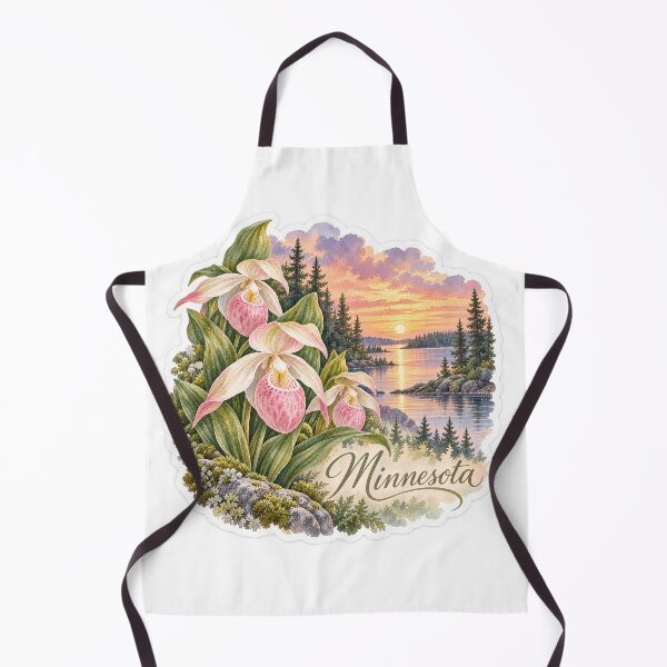 Item preview, Minnesota Pink Lady Slippers Northwoods Lake designed and sold by Whimspired By Paxx.