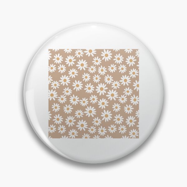 Item preview, Light Daisies - Daisy Pattern Floral Florals Flower Retro Vintage 70S Camel Brown Rust Earthy Terracotta designed and sold by OfficialPNGs.