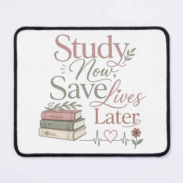 Item preview, Study Now Save Lives Later – Books and EKG designed and sold by BoosterShop.
