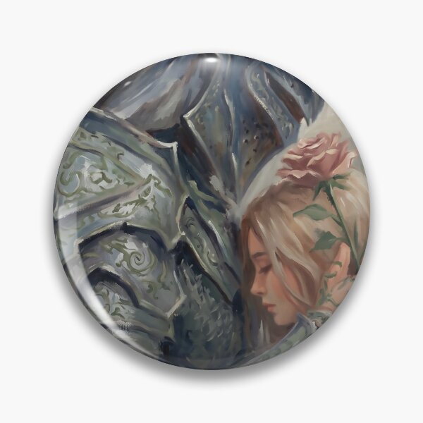 Item preview, Knight and Maiden with Rose | Dark Fantasy Romance Art designed and sold by HeavenRoad.