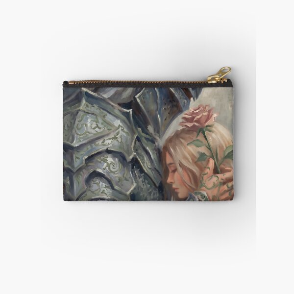 Item preview, Knight and Maiden with Rose | Dark Fantasy Romance Art designed and sold by HeavenRoad.