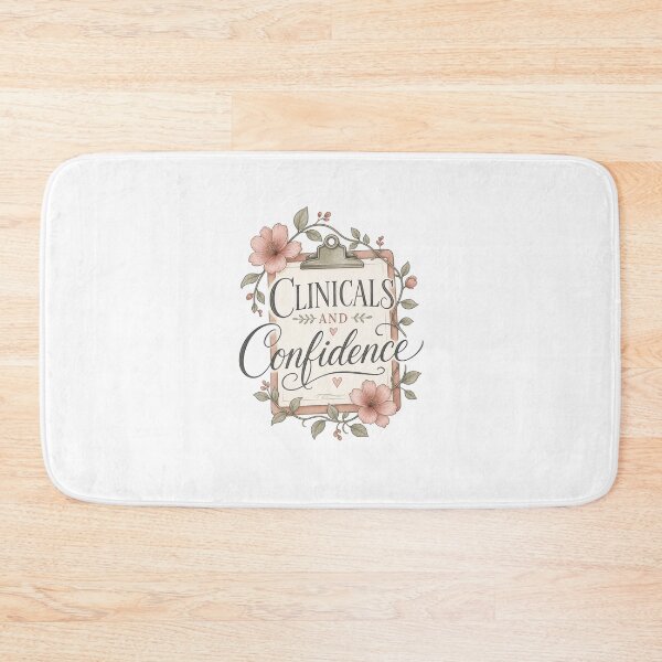 Item preview, Clinicals and Confidence – Flower Clipboard designed and sold by BoosterShop.