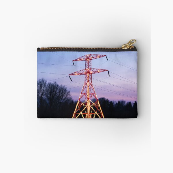 Item preview, Glowing Transmission Tower Sunset Industrial Scene designed and sold by Pylon-Bureau.
