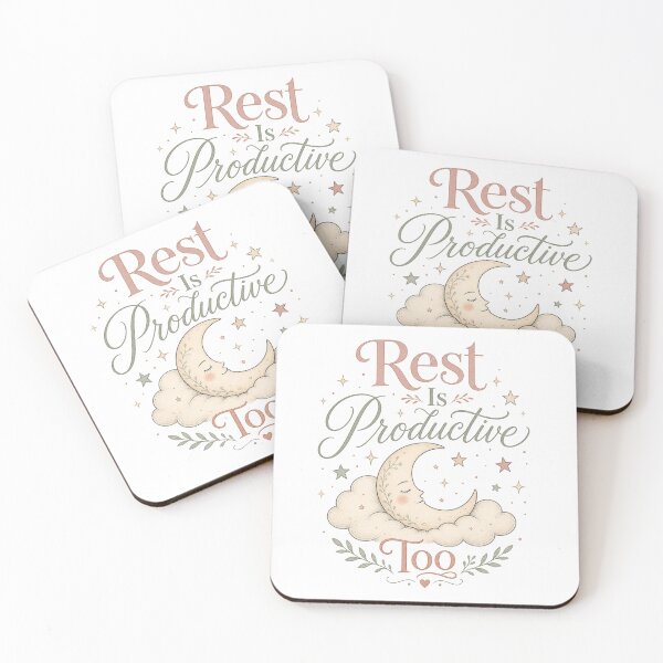 Artikelvorschau, Rest Is Productive Too – Schlafender Mond entworfen und verkauft von BoosterShop.
