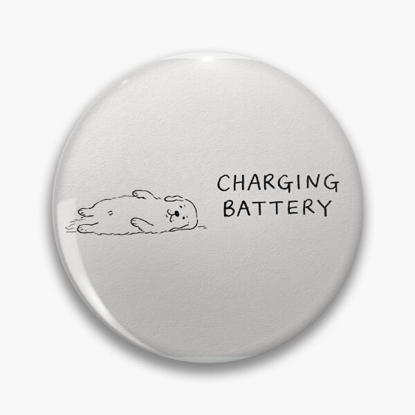 Item preview, Charging Battery Funny Golden Retriever Sleep Dog designed and sold by lautir.