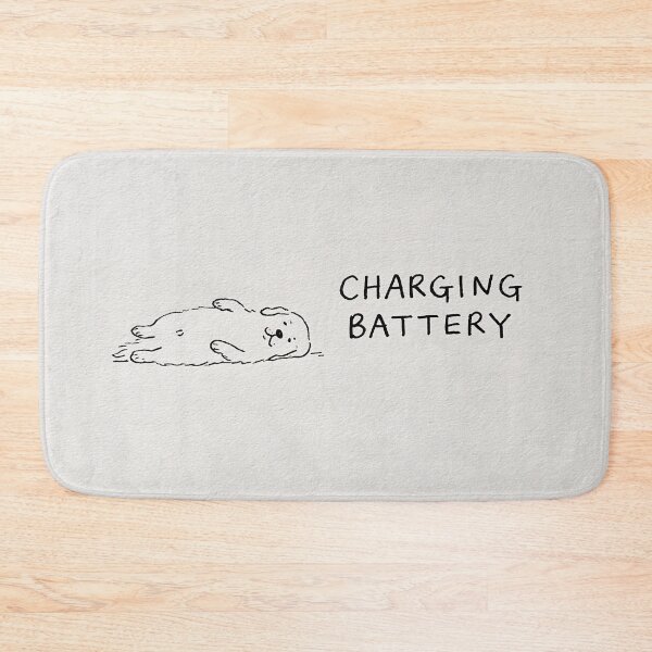Item preview, Charging Battery Funny Golden Retriever Sleep Dog designed and sold by lautir.