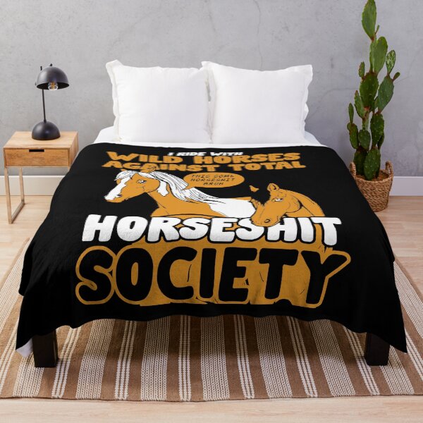 Item preview, I Wide With Wild Horses Against Total Horseshit Society designed and sold by JanetWilli.