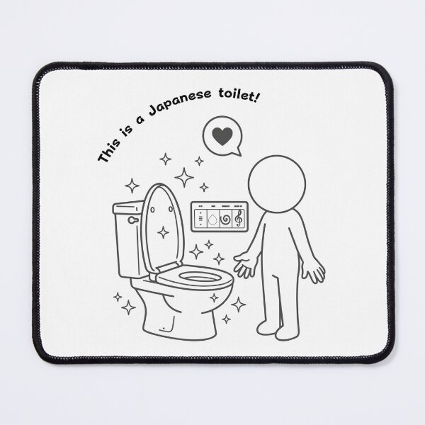 Item preview, High Tech Japanese Bidet Toilet - Modern Culture Pictogram designed and sold by japan-picto.