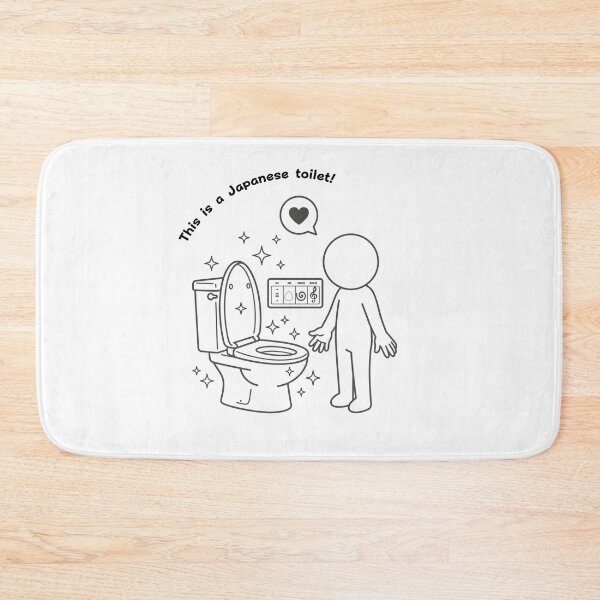 Item preview, High Tech Japanese Bidet Toilet - Modern Culture Pictogram designed and sold by japan-picto.