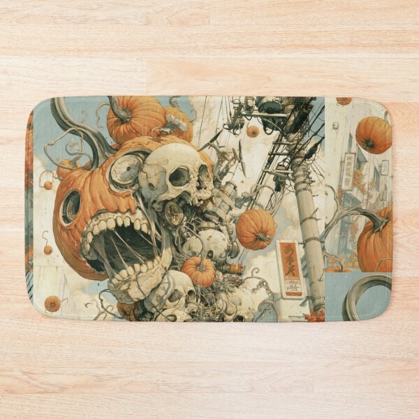 Item preview, Pumpkin Overlord in Full Gourd‑zilla Mode designed and sold by Print Fiction.