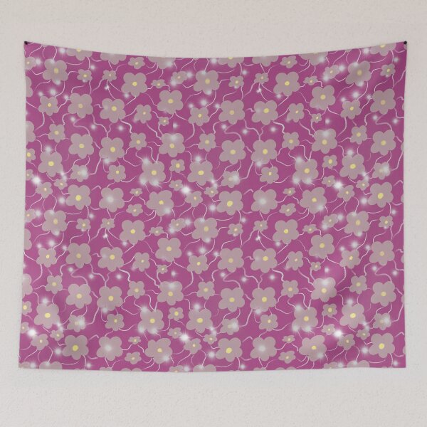 Item preview, Purple Sparkly Daisy Pattern - Fairycore Y2K Floral Backpack designed and sold by CaramelCo.