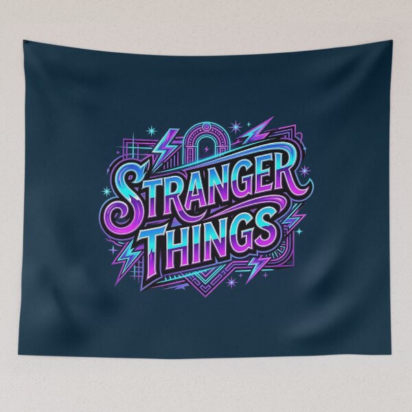 Item preview, Stranger Things 80s Neon Logo Design designed and sold by NunuDS.
