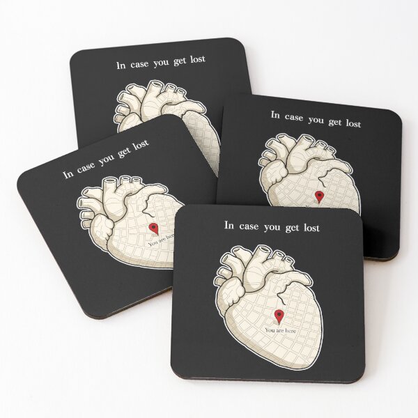 Item preview, In Case You Get Lost You Are Here Heart Map designed and sold by PaigeWoodShop.
