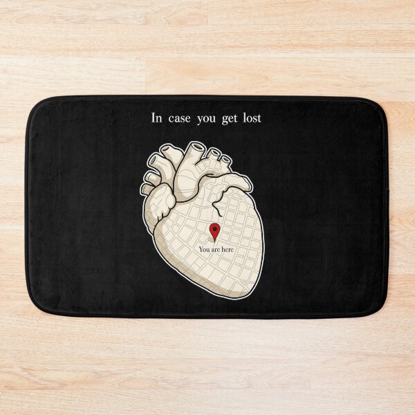 Item preview, In Case You Get Lost You Are Here Heart Map designed and sold by PaigeWoodShop.